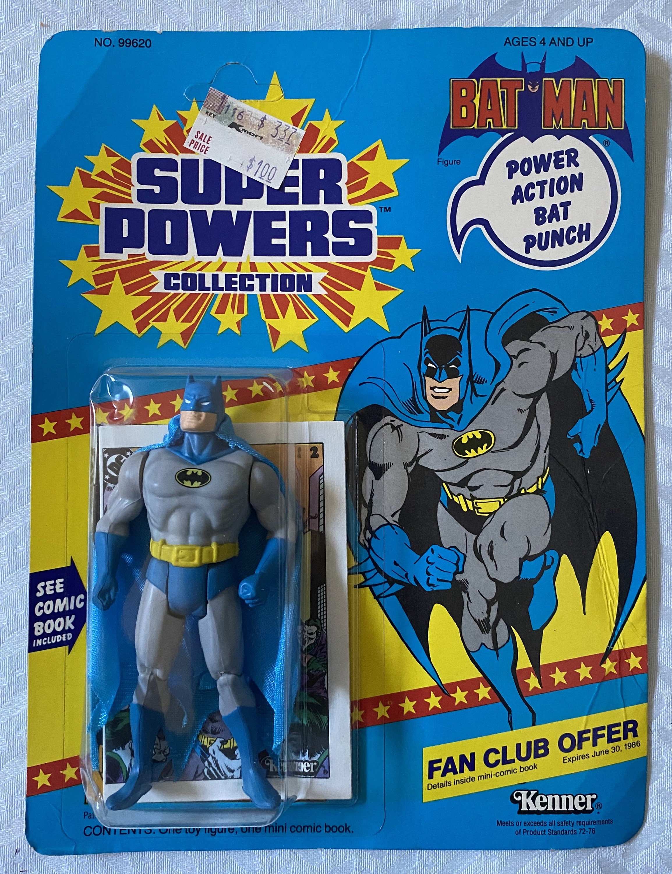 Kenner Super Powers Batman 23-back 1985 | New in Box, 100% Factory