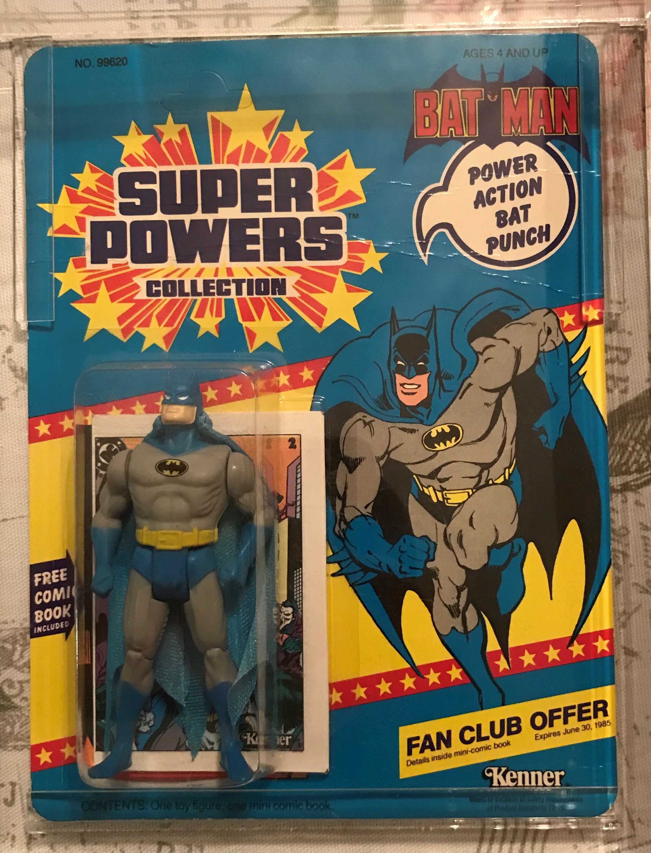 Kenner Super Powers Batman 12-back 1984 & Mr. Freeze 1985 | Both