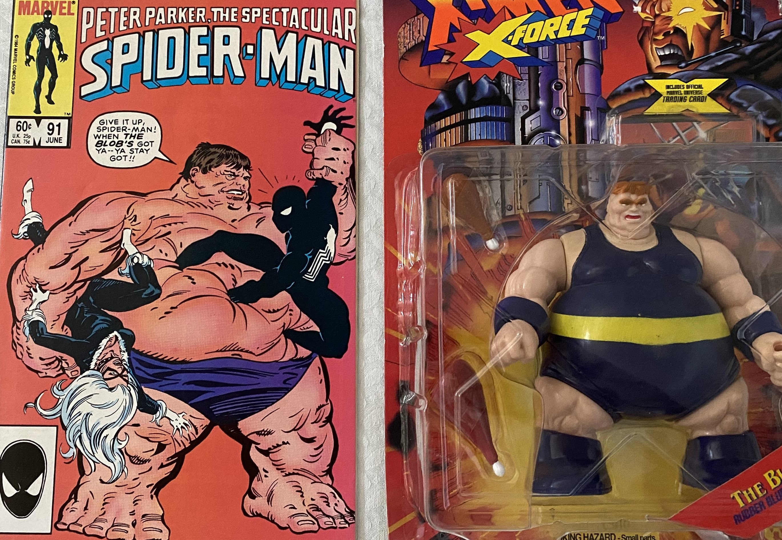 X-men Villian Blob Set | Toy Biz 1st Blob Action Figure From