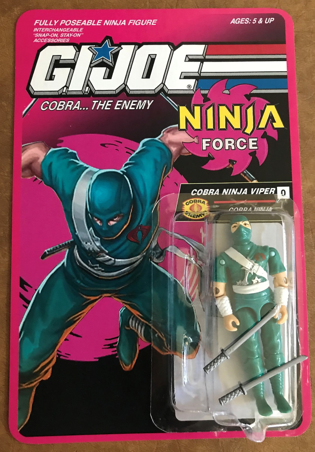 GI Joe A Real American Hero Mail Away Viper With Original Swords +