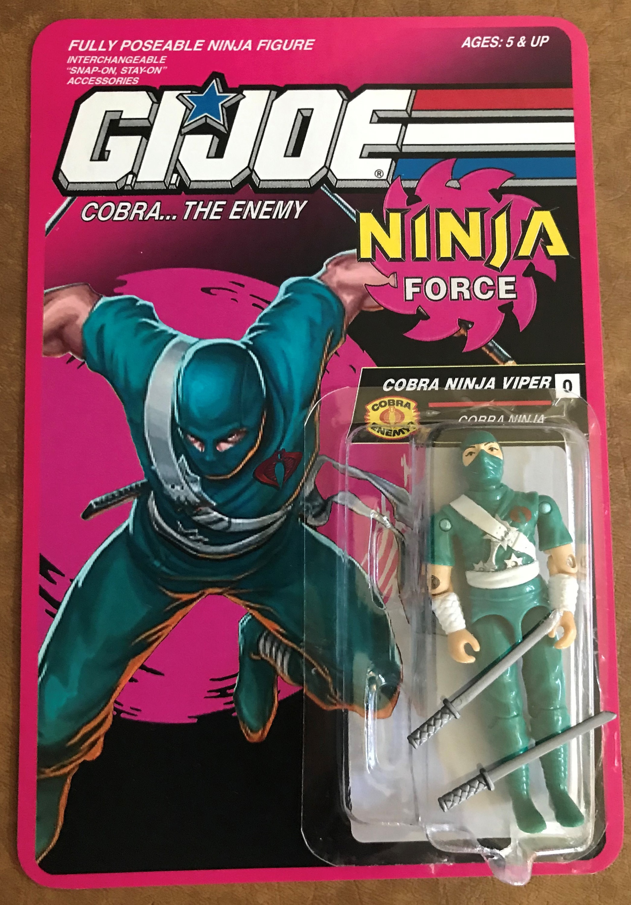 GI Joe A Real American Hero Mail Away Viper With Original Swords +