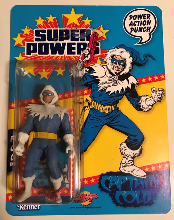 超貴重　Kenner super powers★未開封★美品 Kenner Super Powers 12-back Flash + Custom Captain Cold, Inspired