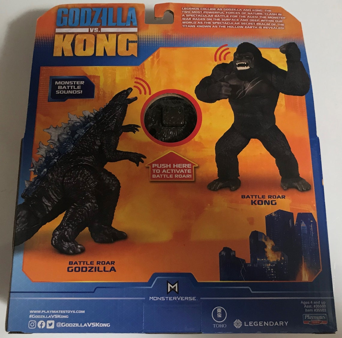 Battle Roar Kong Playmates 2021 Toy NEW Item Factory Sealed Etsy