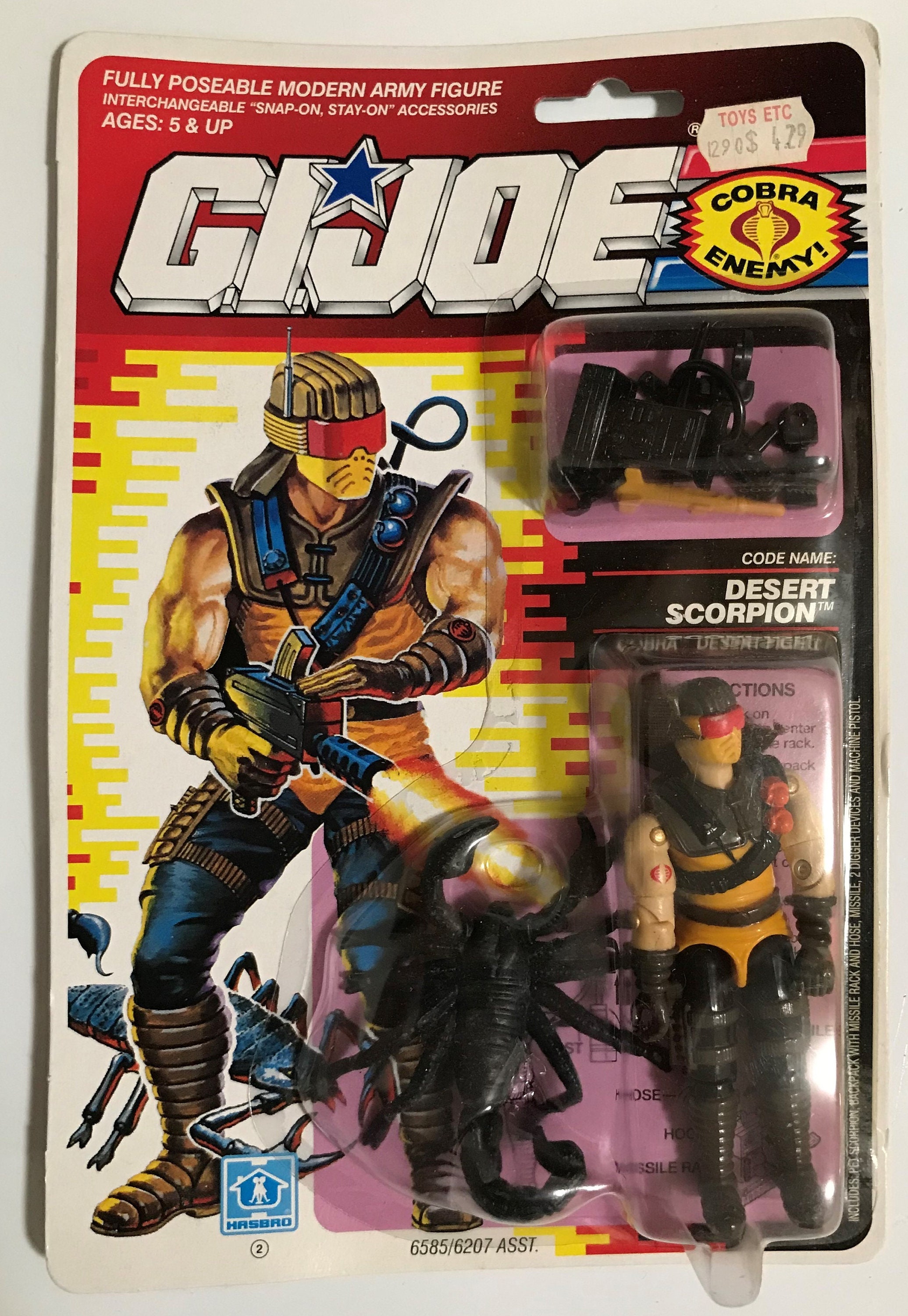 GI Joe A Real American Hero 1990 Vintage Original Desert