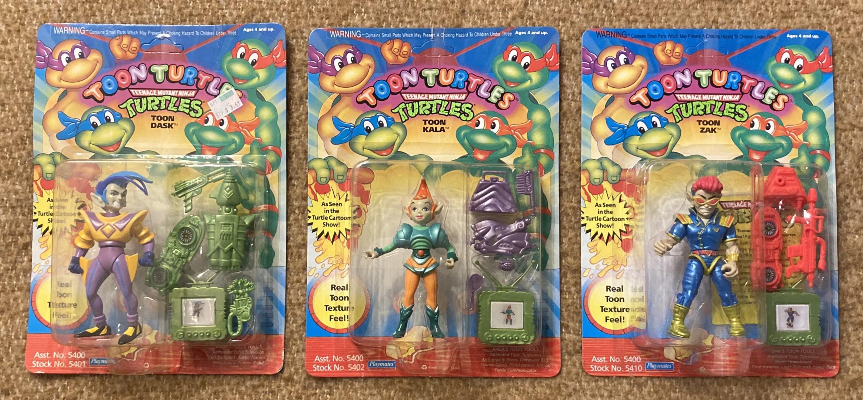 Teenage Mutant Ninja Turtles TMNT Vintage Original Zak, Kala, and