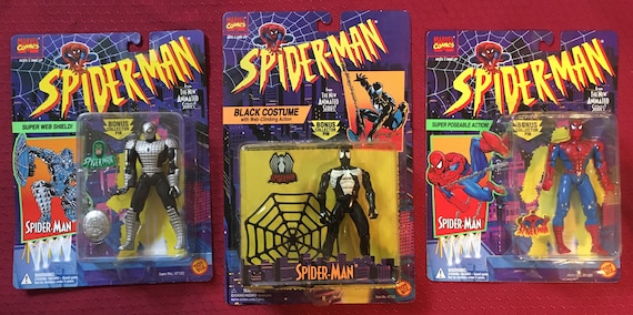 Spider-man Black Costume Unopened Toy Biz Figure 1995