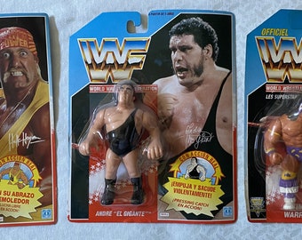 WWF Hulk Hogan, Andre the Giant, & Ultimate Warrior Toys