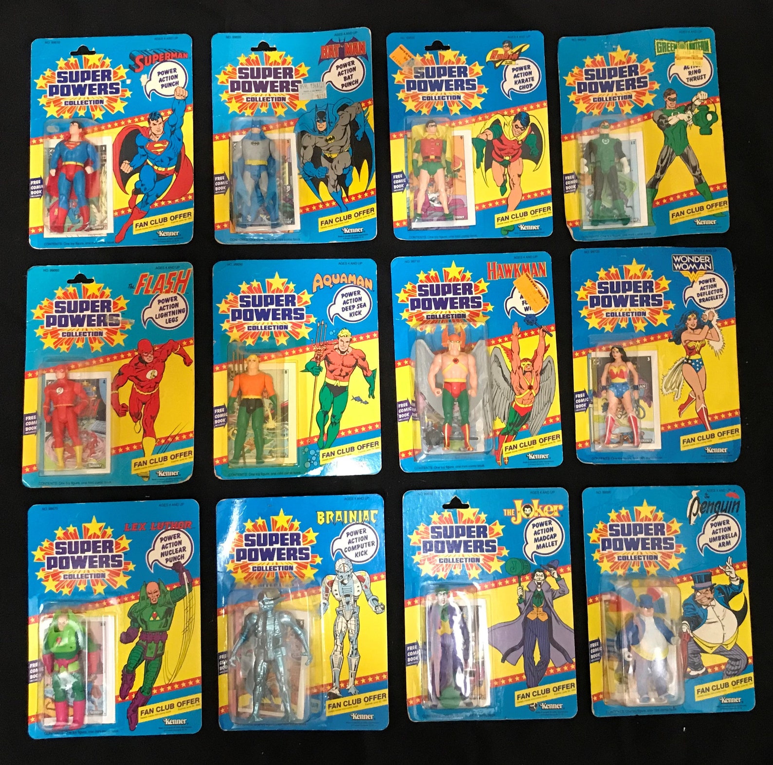 Kenner Super Powers 12-Back Fan Club Offer Complete Set. All | Etsy