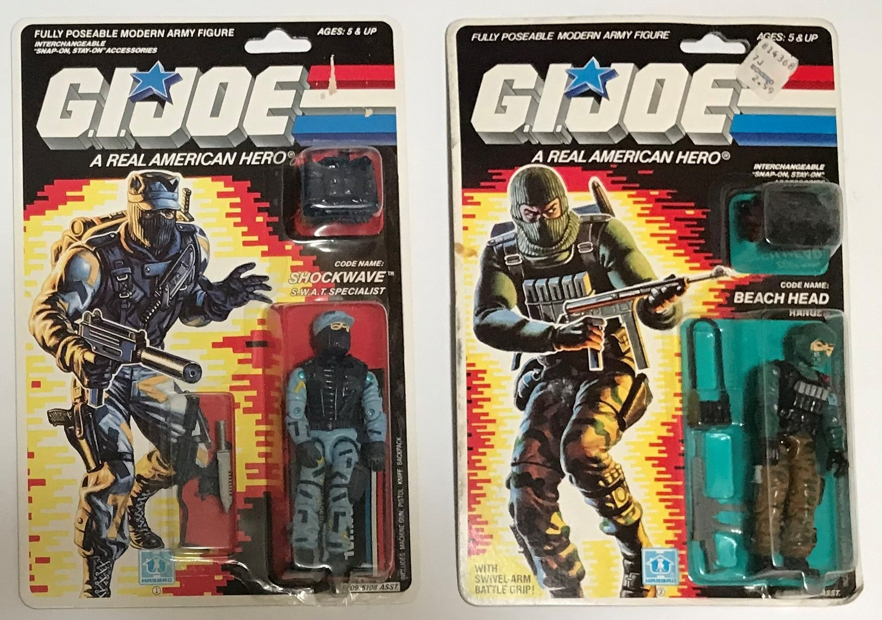 GI Joe A Real American Hero ARAH Beach Head 1985 and Shockwave