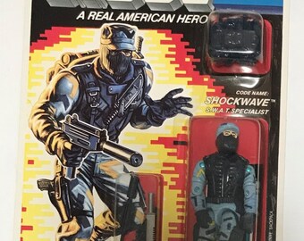 GI Joe A Real American Hero ARAH Beach Head 1985 y Shockwave 1987 Hasbro  Vintage Originals Ambos 100% sellados y completos de fábrica