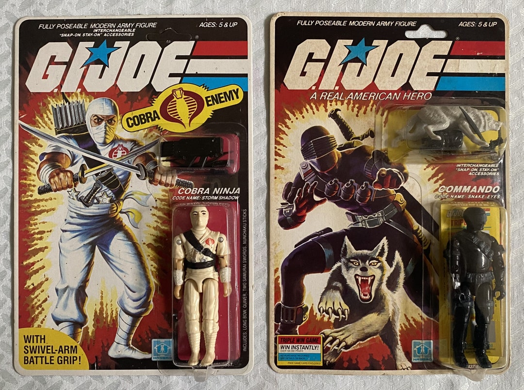 Classic Snake Eyes And Storm Shadow Action Figures GI Joe A Real