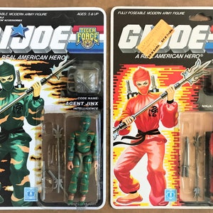 GI Joe A Real American Hero 1987 Vintage Original Jinx and Custom
