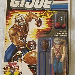 GI Joe Ein echter amerikanischer Held 1986 Big Boa Vintage Original Fabrik versiegelt Rare Toy 34-Rückseite ARAH Grey File Card Nie geöffnet