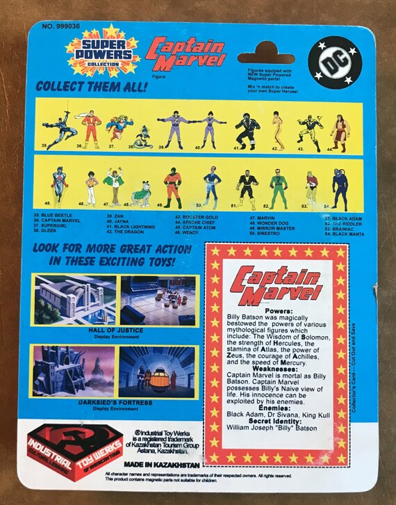 Super Powers Captain Marvel Shazam - Factory Sealed and 100
