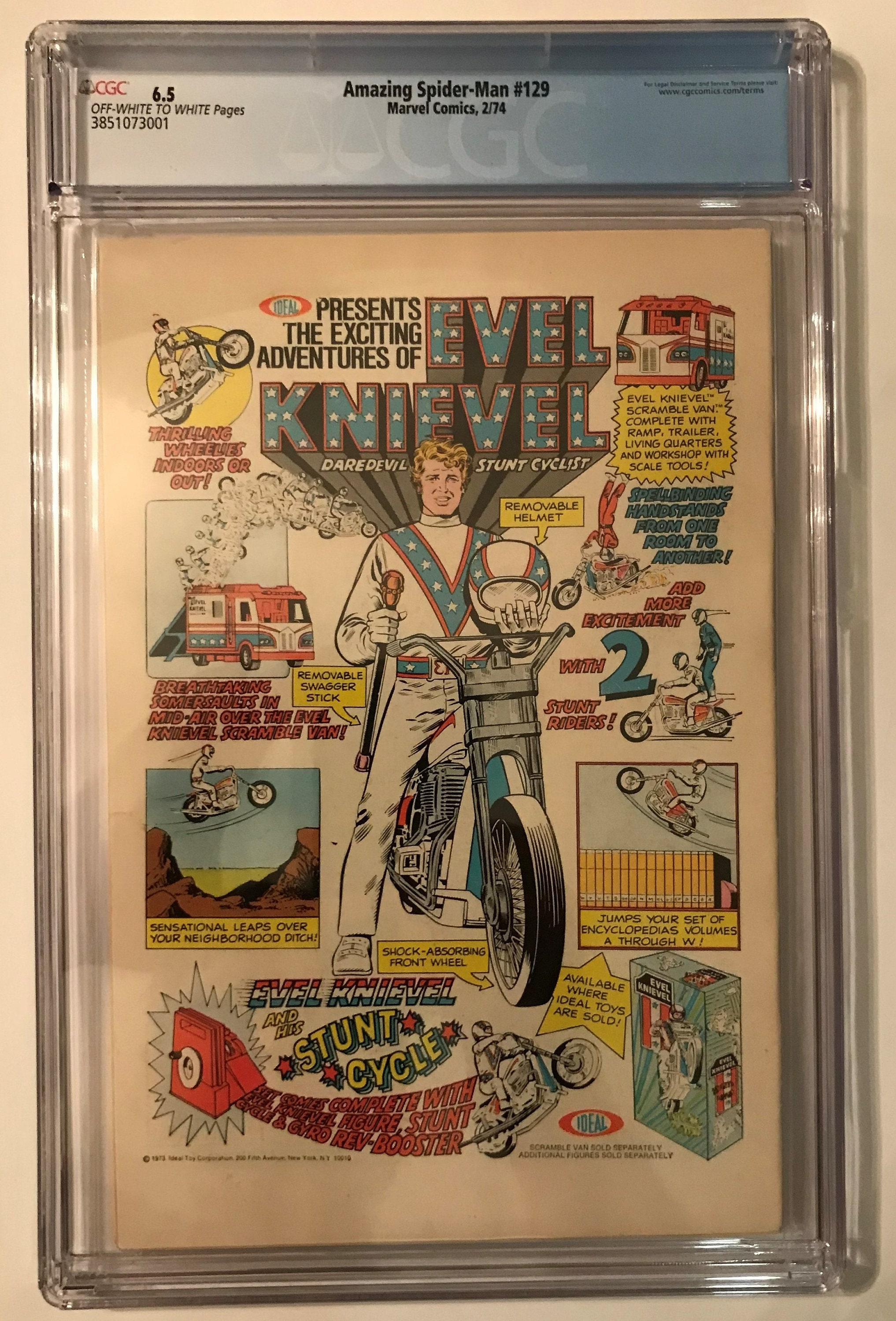 Amazing Spider-man 129 First Appearance of the Punisher From 1974