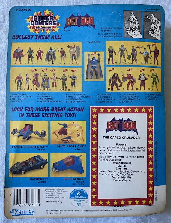 Kenner Super Powers Batman 23-back 1985 | New in Box, 100