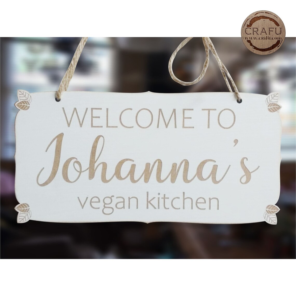 Personalised Vegan Kitchen Sign Vegan Gift Sign Etsy