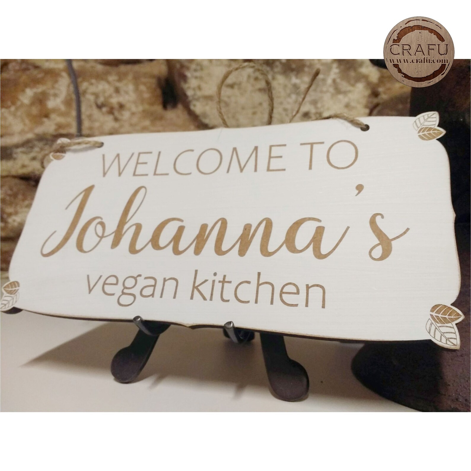 Personalised Vegan Kitchen Sign Vegan Gift Sign Etsy