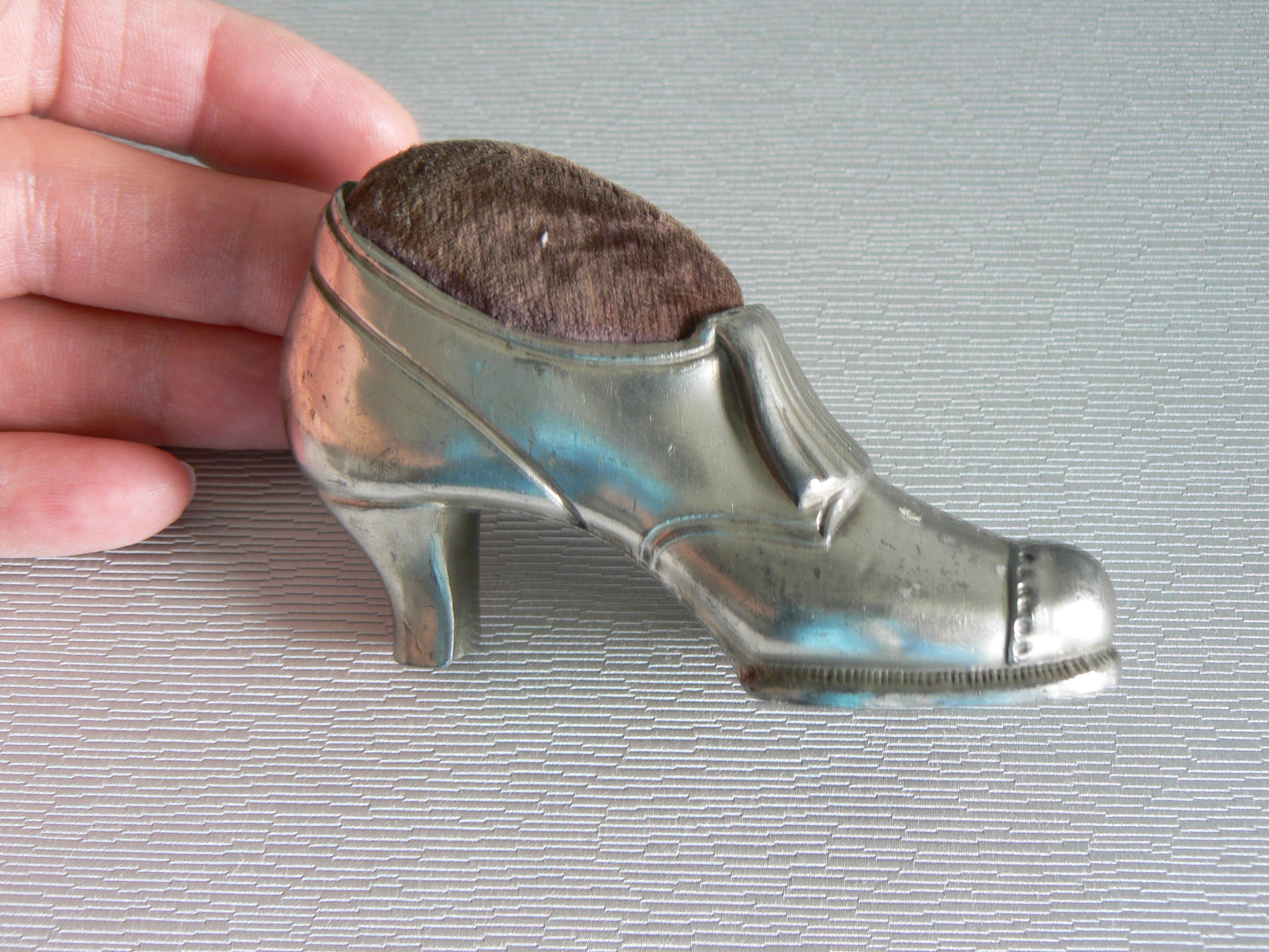 Arredamento spogliatoio di metà centro Barelle per scarpe vintage blu e argento Scarpe Solette e accessori Tendiscarpe 