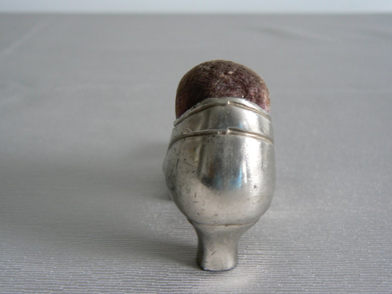 Edwardian Pincushion in the Shape of a Ladies Brogue Shoe Rare Design.
