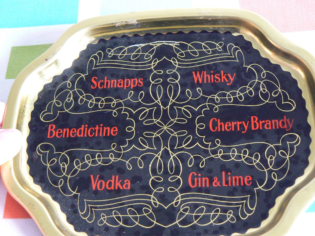 Vintage Bar Tray for a Kitsch Cocktail Evening Sassy and Fun Etsy