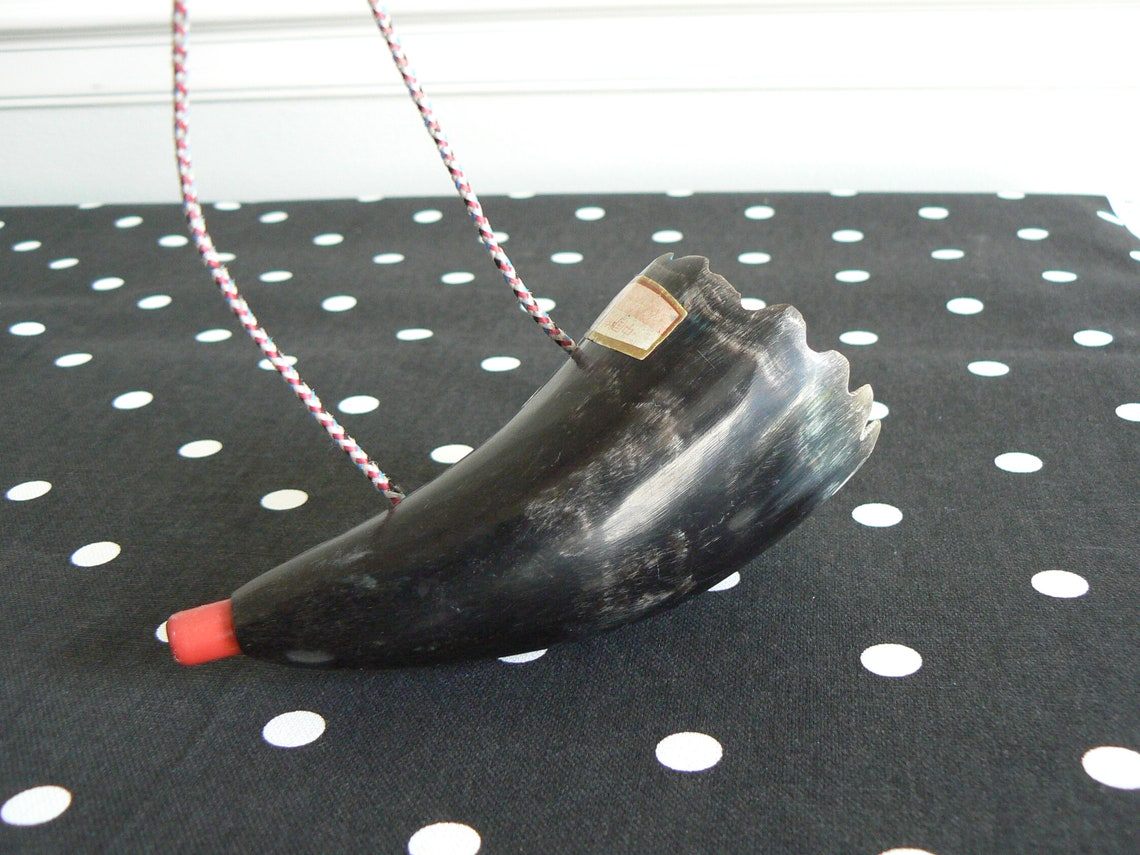 Vintage Mid Century Cow Horn Tooter A Fun Item for Your Baby Etsy