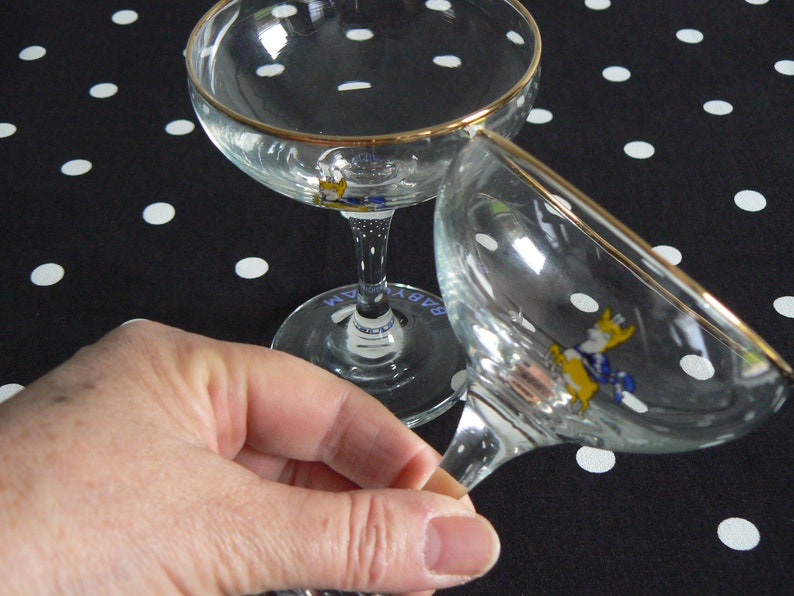 Pair of Babycham Glasses from the 1970#39;s - Fabulous, Kitsch, Pair of Babycham Glasses from the 1970#39;s - Fabulous, Kitsch,