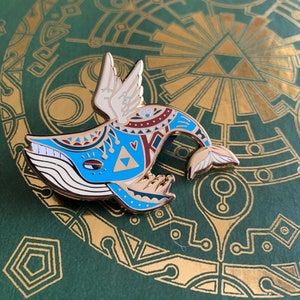 IN STOCK! Classic Blue Wind Fish Legend of Zelda Hard Enamel Lapel Pin