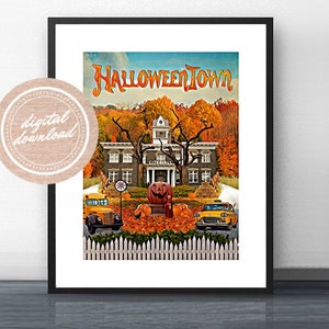 HALLOWEENTOWN -  Inspired by the Disney Channel Original Movie, Digital Download, Gift Under 20, Fall Decor