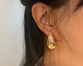 Pendientes de lágrima gruesos y atrevidos de Kylie & Hailey estilo Bottega