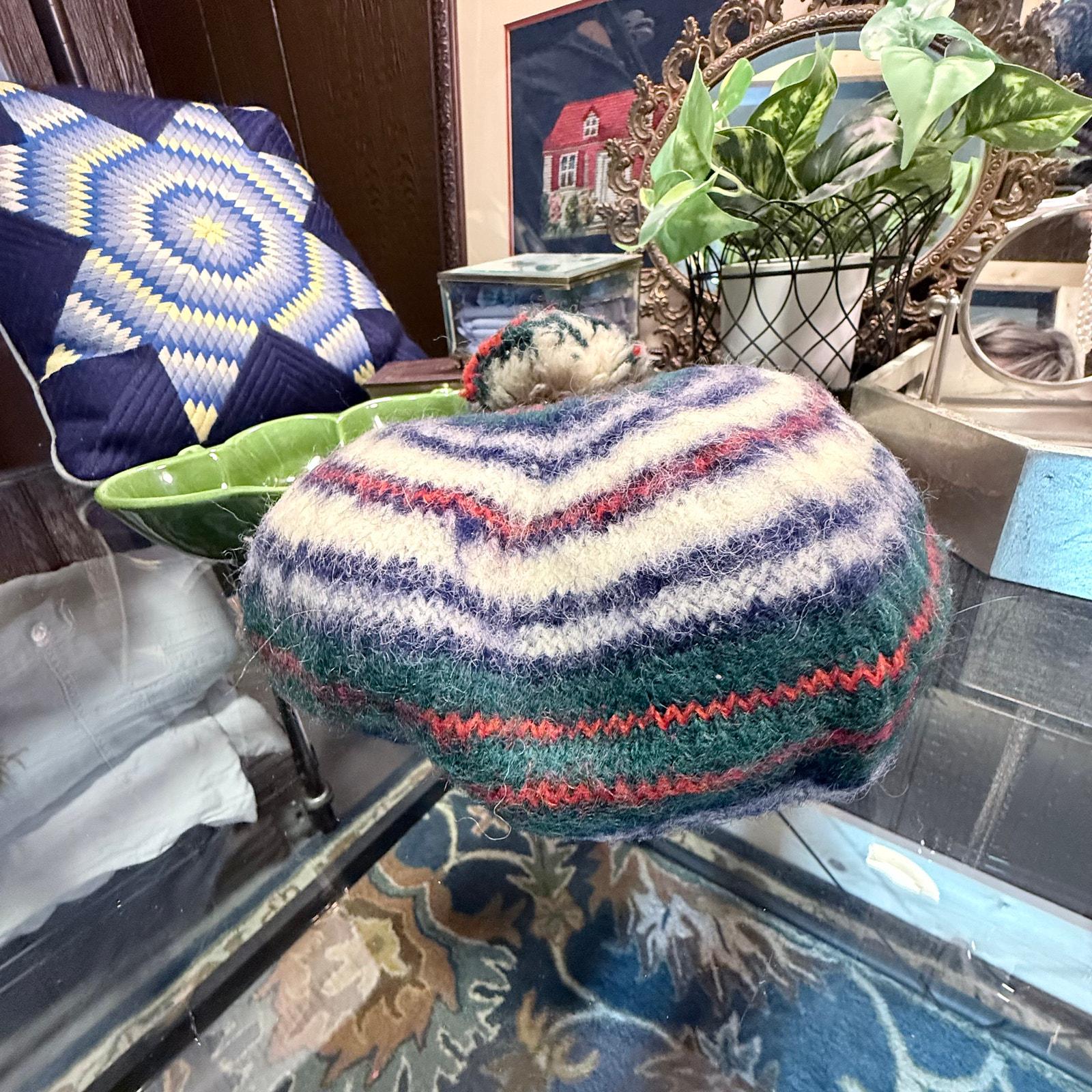 Vintage 100% Pure Wool Tam o\' Shanter Hat - Made in‎ Scotland - Dress MacDonald Macdonald Tartan Tam O Shanter Hat, Acrylic Wool Scottish  main image 3