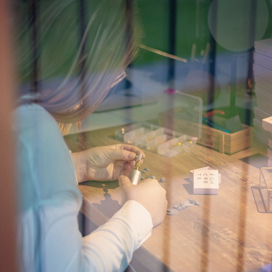 Concrete Earrings Jungle Jewelry Concrete Jewelry Small Etsy