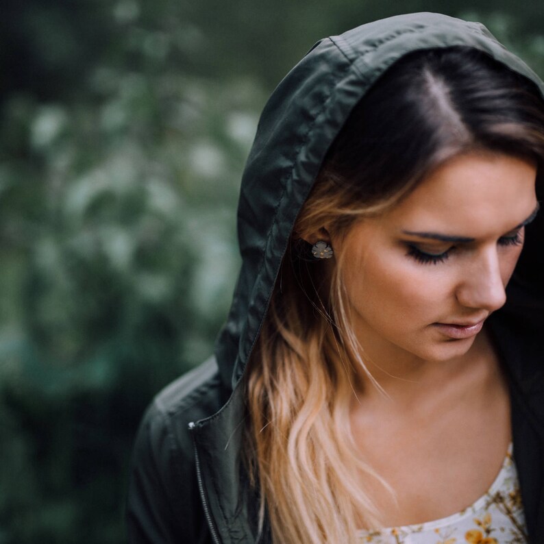 Concrete Jewelry Jungle Earrings Palm Leaf Gold Gilding Etsy