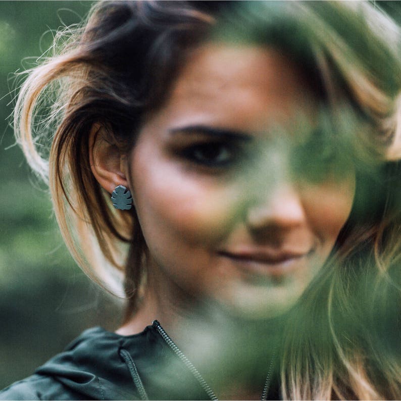 Concrete Jewelry Jungle Jewelry Concrete Earrings Palm Etsy