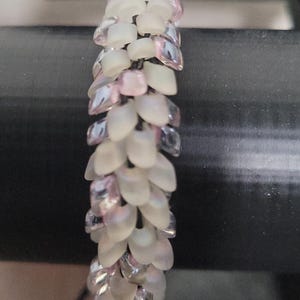 Frosted Rose Dragon Scale Bracelet