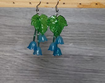 Bluebell flower earrings