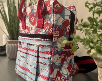 Custom Handmade Taylor Swift Travis Kelce inspired bag.