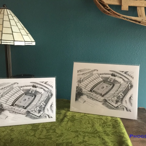 University of Missouri Tigers Faurot Field Football Stadium Drawing Print.