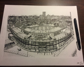 World Series Champion Chicago Cubs Wrigley Field Print