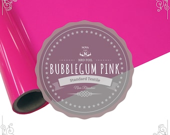 NRD Textile Thermo Heat Transfer Foil **Bubblegum Pink** 12" X 25' ft. FREE SHIPPING!!