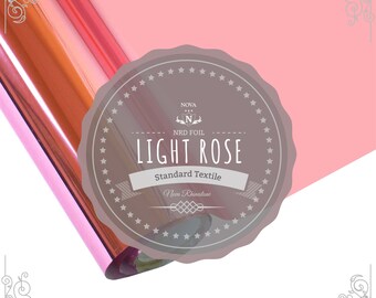 NRD Textile Thermo Heat Transfer Foil **Light Rose** 12" X 25' ft. FREE SHIPPING!!