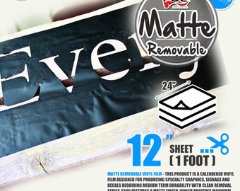 15 Sheets 24" x 12" Matte Self Adhesive Sign Wall Craft Vinyl for Cricut, Cameo 25 colors