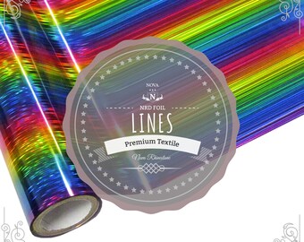 NRD Premium Textile Thermo Heat Transfer Foil **Lines** 12" X 25' ft. FREE SHIPPING!!