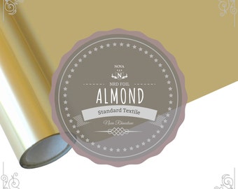 Lámina de transferencia de calor termo textil NRD **Almendra** 12" X 25' pies. ¡¡ENVÍO GRATIS!!