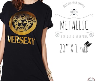 New Siser METALLIC Silver Heat Transfer Vinyl 20" X 1 Yd, 2 Colors to Choose From, for T-shirts, shirts, bags, and more