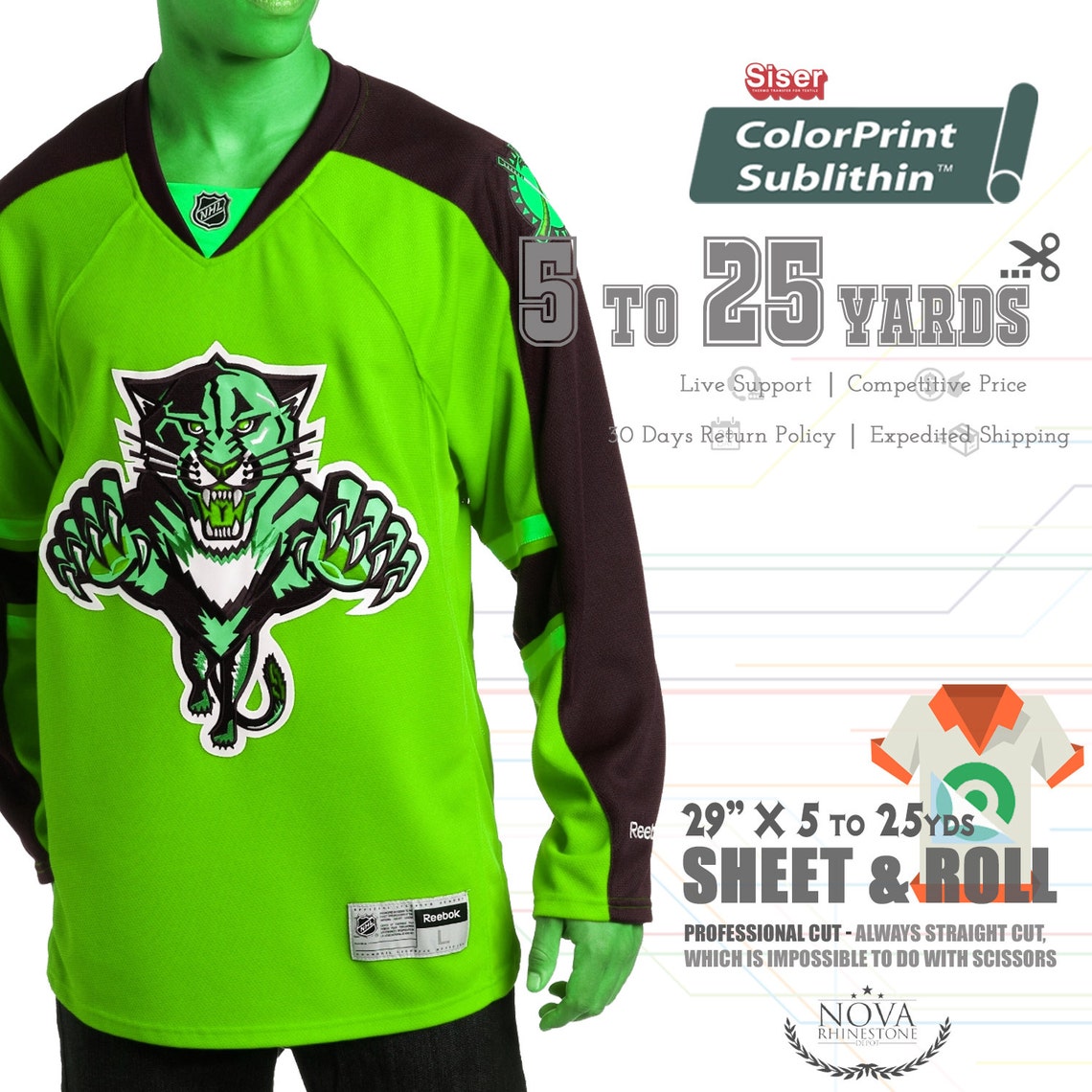 siser printable heat transfer vinyl colorprint sublithin