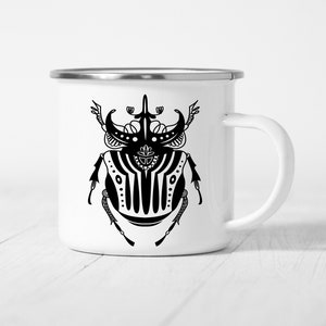 Insect Beetle Camping Mug: Bug Lover Coffee Gift