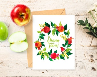 rosh hashanah card etsy