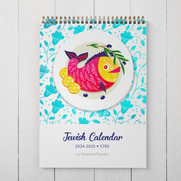Wall Calendar Jewish Calendar Etsy