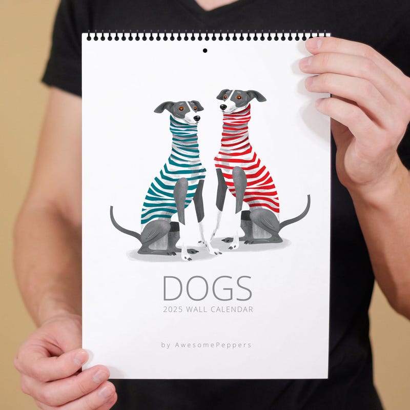 2025 Dogs Calendar Etsy